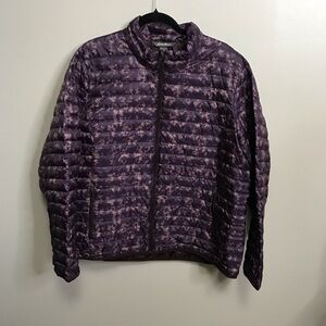 Eddie Bauer Women's Tie-Dye Purple Puffer Jacket